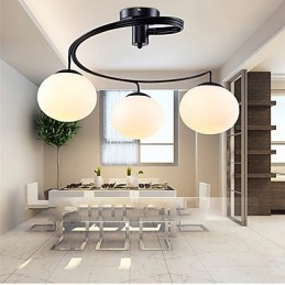 Luminárias pendentes modernas contemporâneas de metal