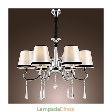 Lustre moderno contemporâneo tradicional clássico rústico chalé vintage ilha metal cromado jantar Lustre moderno contemporâneo tradicional clássico rústico chalé vintage ilha metal cromado jantar