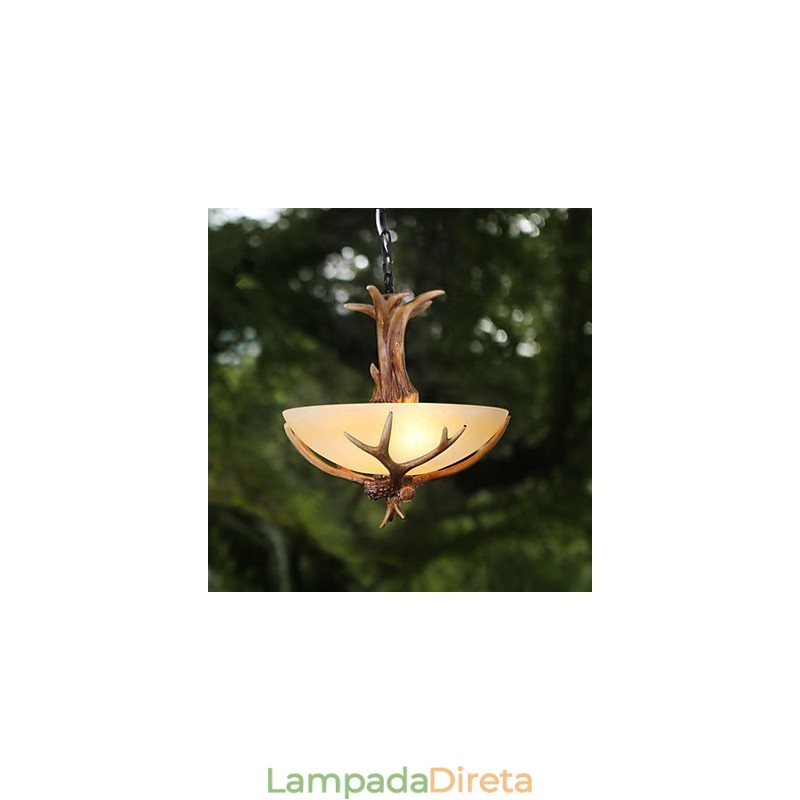 Luminárias pendentes Vintage Resina