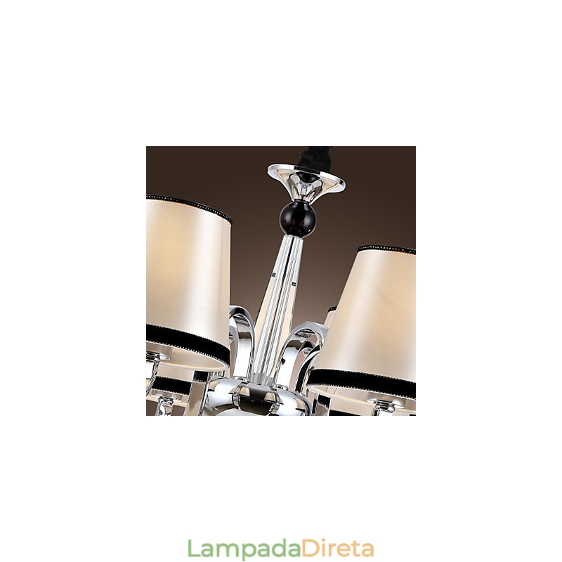 Lustre moderno contemporâneo tradicional clássico rústico chalé vintage ilha metal cromado jantar