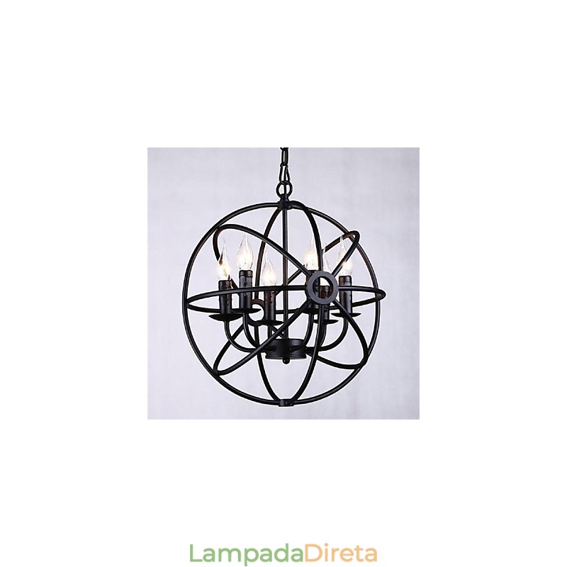 Mini Estilo Lustre Pingente Luz Moderna Contemporânea Tradicional Clássico Rústico Lodge Retro Lanterna Country Globe