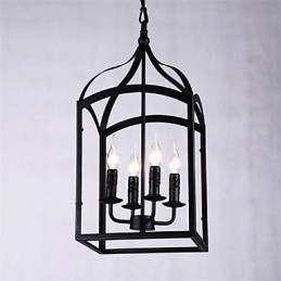 Moderno Contemporâneo Tradicional Clássico Rústico Lodge Retro Lanterna Country Globe Mini Estilo Metal Pendente Luz