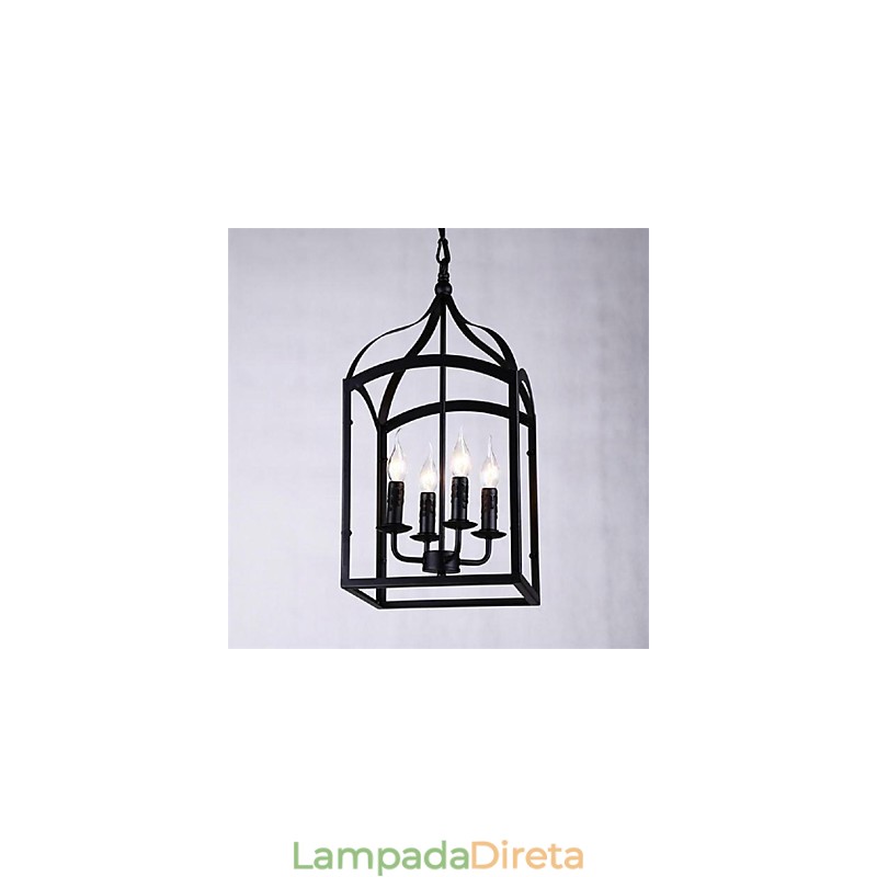 Moderno Contemporâneo Tradicional Clássico Rústico Lodge Retro Lanterna Country Globe Mini Estilo Metal Pendente Luz