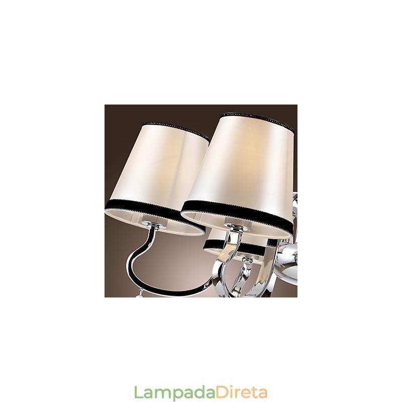 Lustre moderno contemporâneo tradicional clássico rústico chalé vintage ilha metal cromado jantar