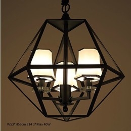 Luminárias pendentes 3 luzes Country Outdoors Metal