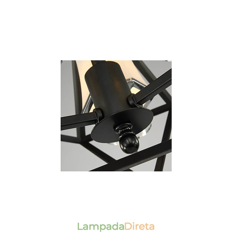 Luminárias pendentes 3 luzes Country Outdoors Metal