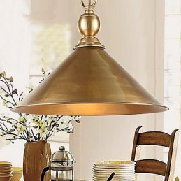 Luminária pendente de latão puro estilo mini metal clássico tradicional