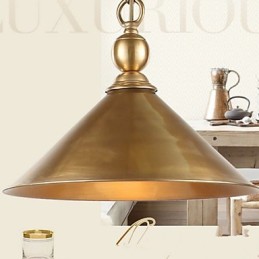 Luminária pendente de latão puro estilo mini metal clássico tradicional