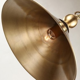 Luminária pendente de latão puro estilo mini metal clássico tradicional