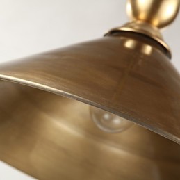 Luminária pendente de latão puro estilo mini metal clássico tradicional