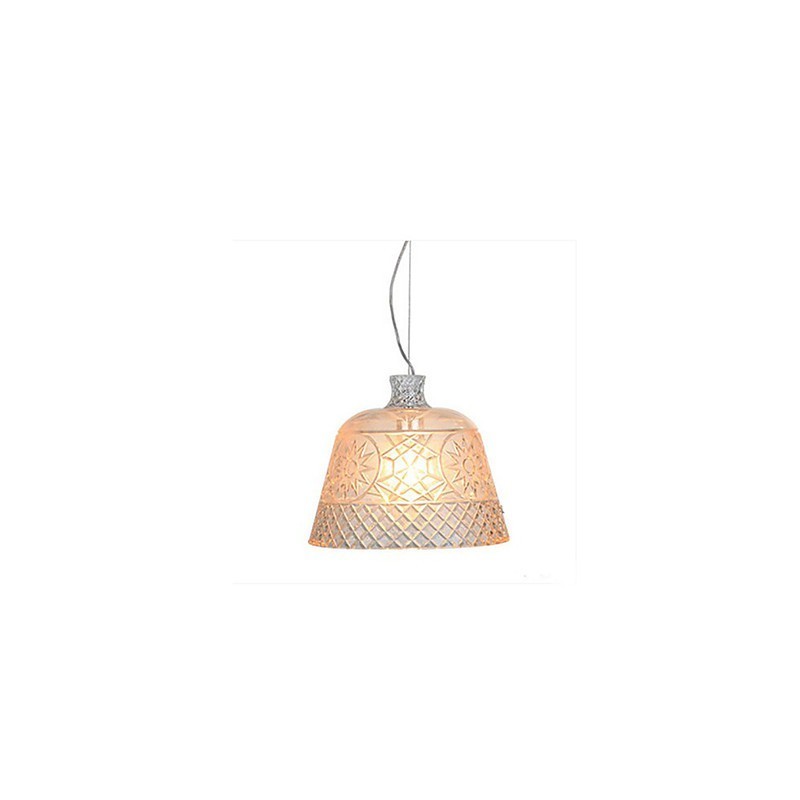 O lustre com pingente de escultura em vidro de arte decorativa