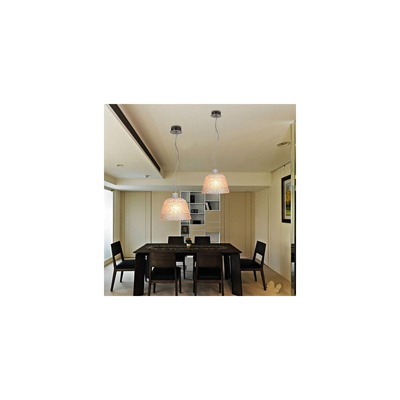 O lustre com pingente de escultura em vidro de arte decorativa