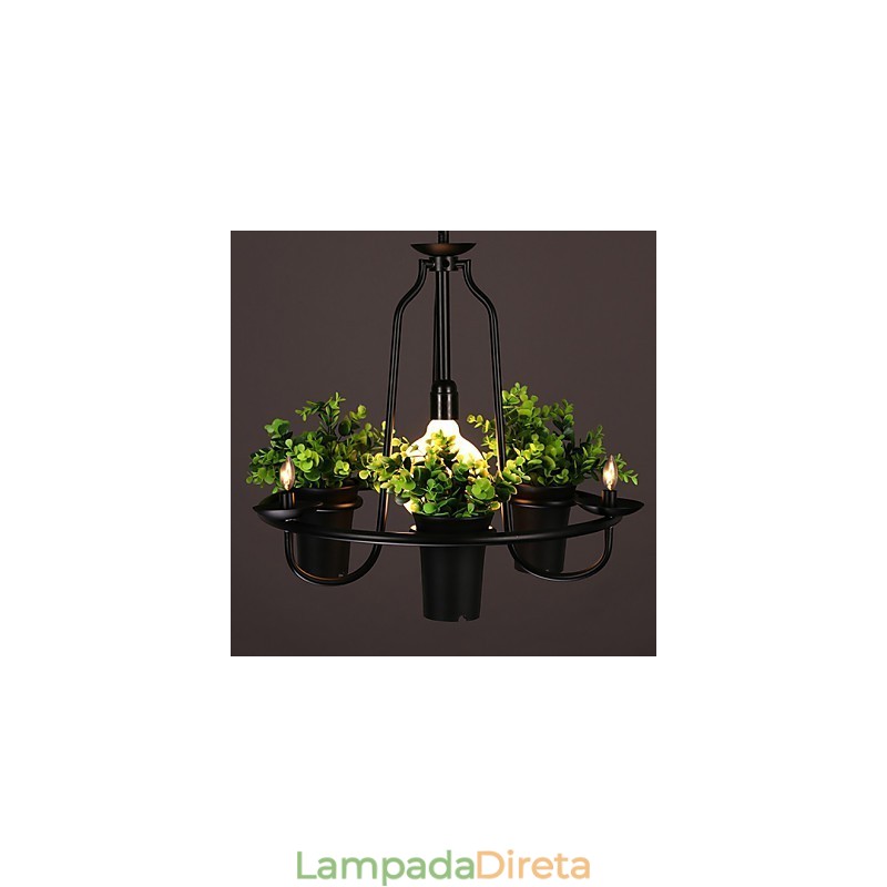 Luminária pendente de design decorativo contemporâneo moderno (não inclui plantas)