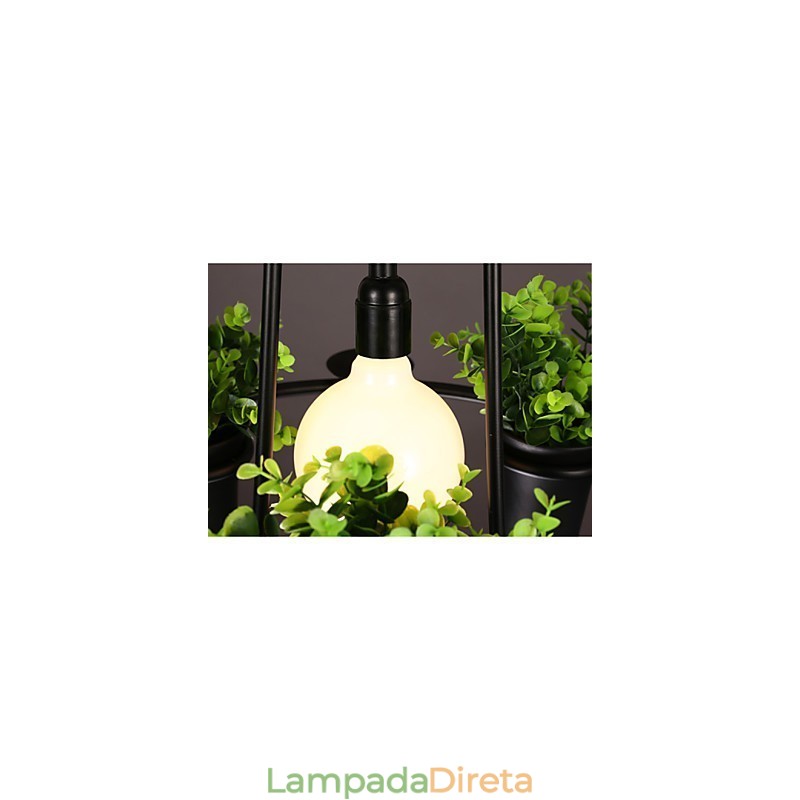 Luminária pendente de design decorativo contemporâneo moderno (não inclui plantas)