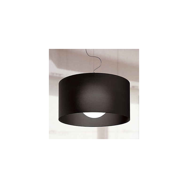 Luminária Pendente de Ferro com Abajur Preto