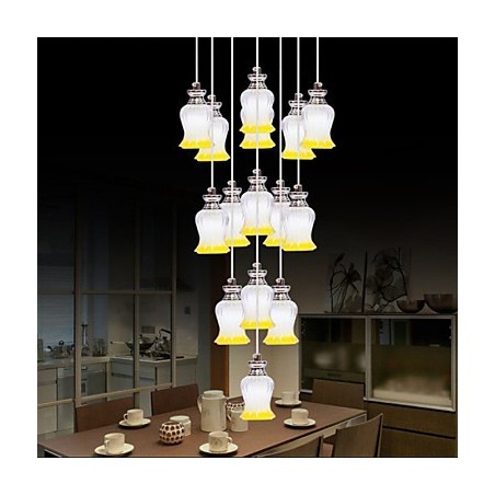 Restaurante 15 Cabeças De Pingente De Cristal Simples Moderno Pingente Restaurante 15 Cabeças De Pingente De Cristal Simples Moderno Pingente
