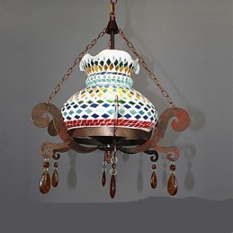 Lustre vintage único de arte industrial pastoral de assento único