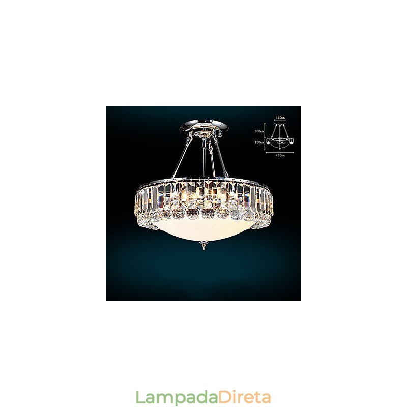 Luzes Pendentes Cristal Moderno Contemporâneo Vidro
