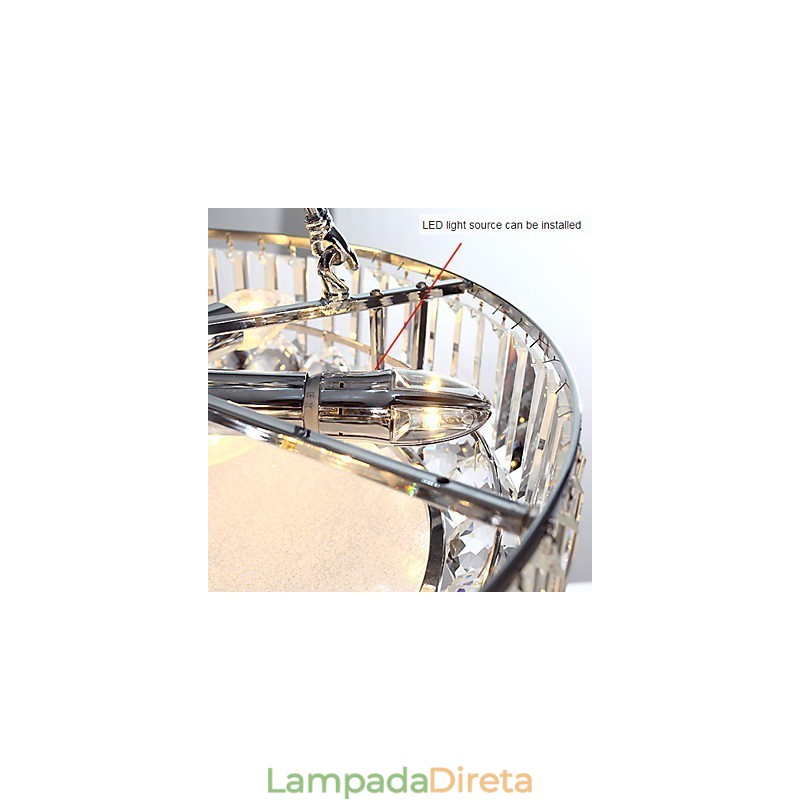 Luzes Pendentes Cristal Moderno Contemporâneo Vidro