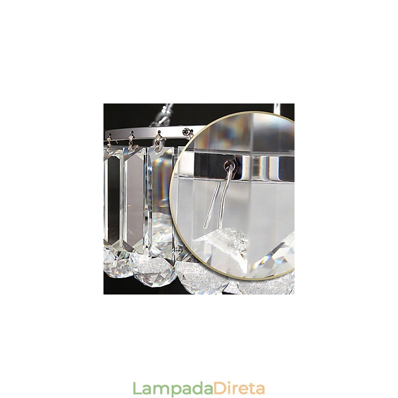 Luzes Pendentes Cristal Moderno Contemporâneo Vidro