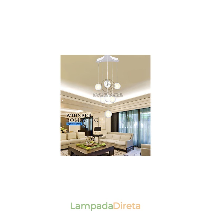 Luminária pendente de 63 W Iluminação decorativa moderna para casa