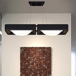 Luminárias pendentes 2 luzes modernas simples artísticas