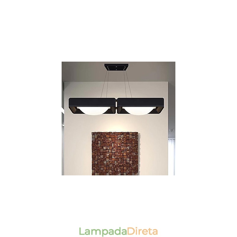 Luminárias pendentes 2 luzes modernas simples artísticas