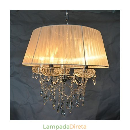 Padrão de pingente de 5 luzes delicadas e chiques com flor Padrão de pingente de 5 luzes delicadas e chiques com flor