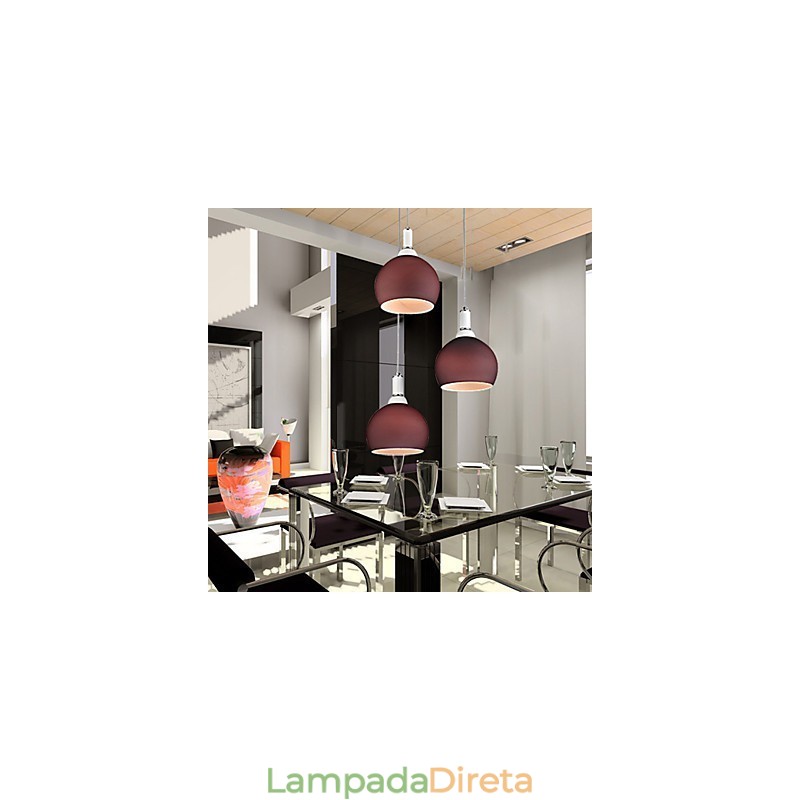 Luminária pendente galvanizada estilo mini contemporâneo moderno