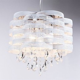 Luminária pendente de cristal estilosa com 3 luzes