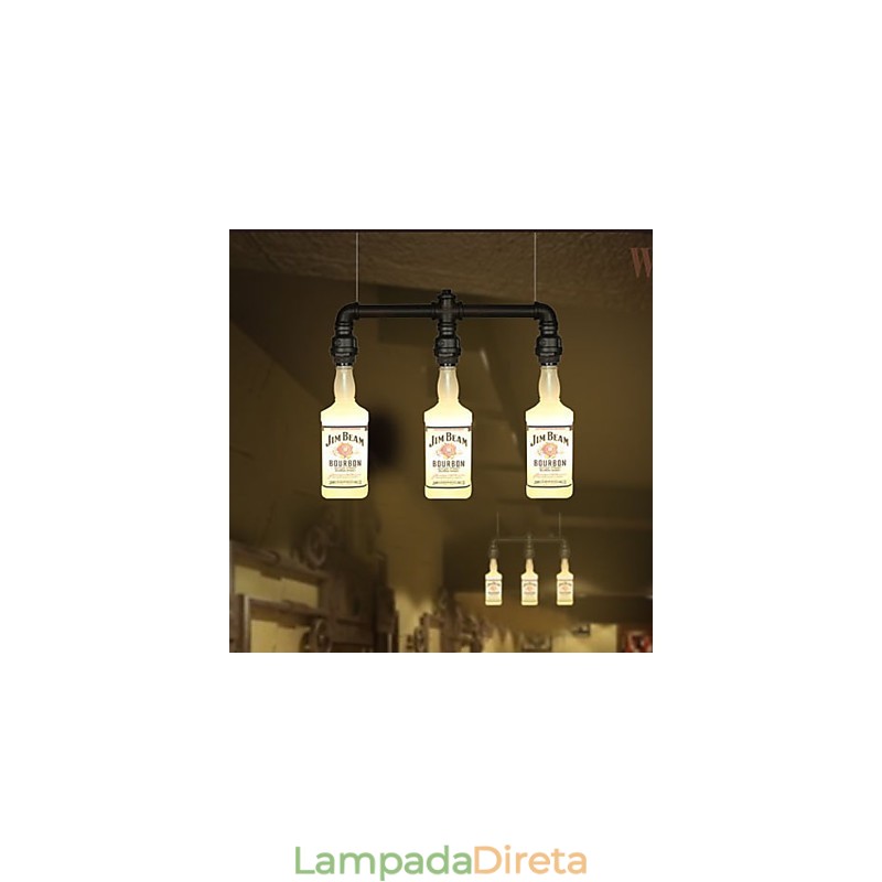 Garrafa de vidro de shopping Garrafa Droplight