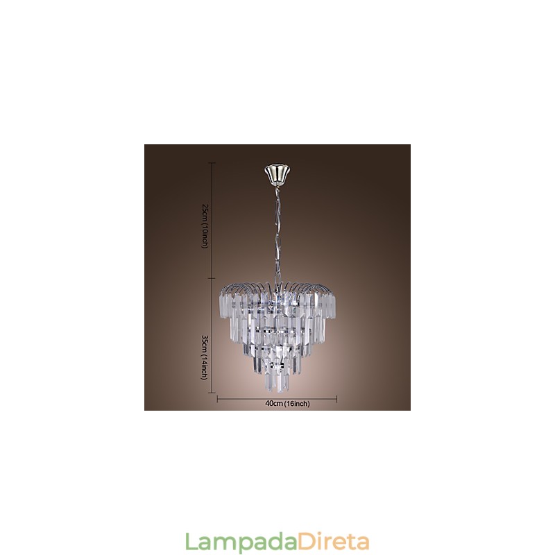 Lustre de Cristal Luxuriante
