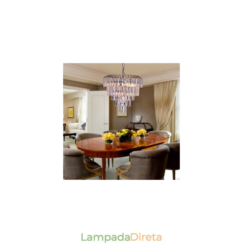 Lustre de Cristal Luxuriante