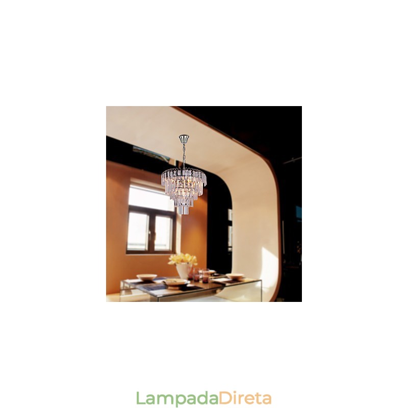 Lustre de Cristal Luxuriante