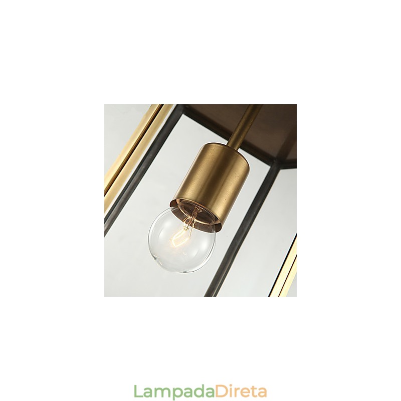 Luminárias pendentes Cristal Mini Estilo Tradicional Clássico Metal