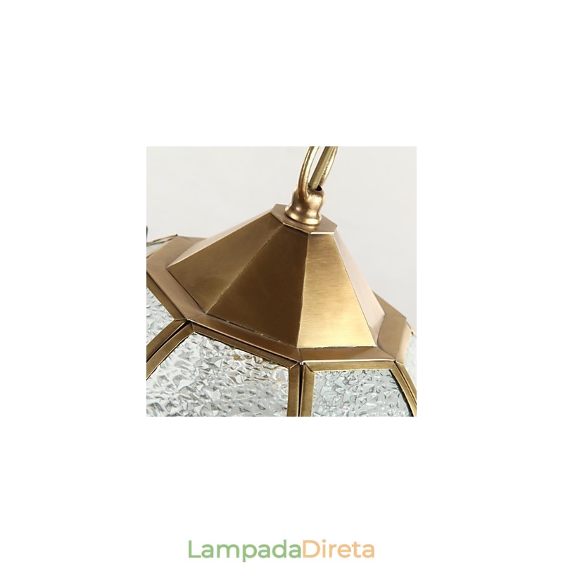 Luminárias pendentes Cristal Mini Estilo Tradicional Clássico Metal