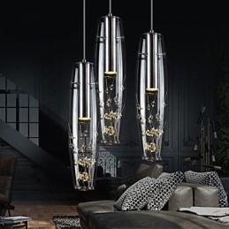 Mini estilo contemporâneo moderno luminária pendente de metal galvanizado para crianças