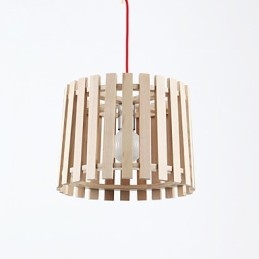Luminárias pendentes estilo mini moderno contemporâneo madeira