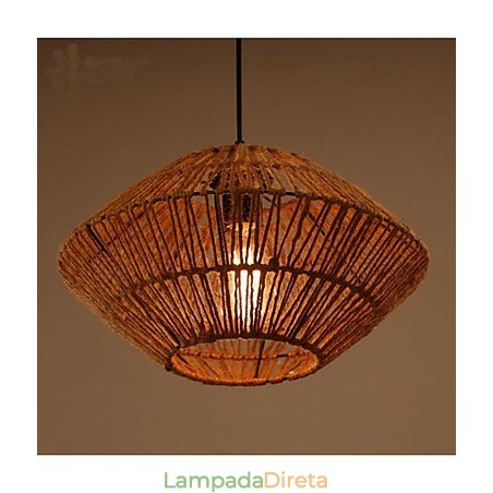 O lustre de corda trançada à mão Americange O lustre de corda trançada à mão Americange