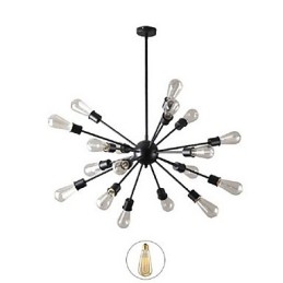 Luminária pendente moderna de 20 luzes com recurso radial