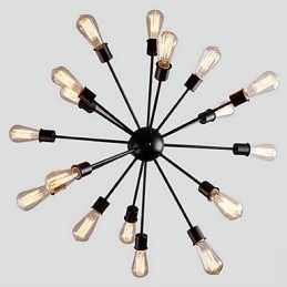 Luminária pendente moderna de 20 luzes com recurso radial