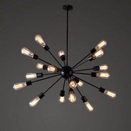 Luminária pendente moderna de 20 luzes com recurso radial