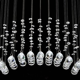 Montagem embutida tradicional clássica em metal cristal cromado