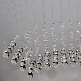 Montagem embutida tradicional clássica em metal cristal cromado