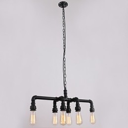 Cachimbo de água Retro Plating Light Painting Pendant