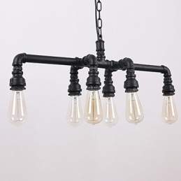 Cachimbo de água Retro Plating Light Painting Pendant