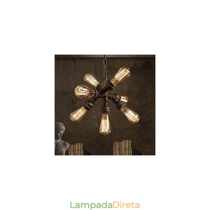 Luminárias pendentes estilo mini tradicional clássico metal