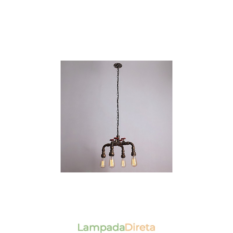 Cachimbo de água Retro 4Light Pintura Pingente