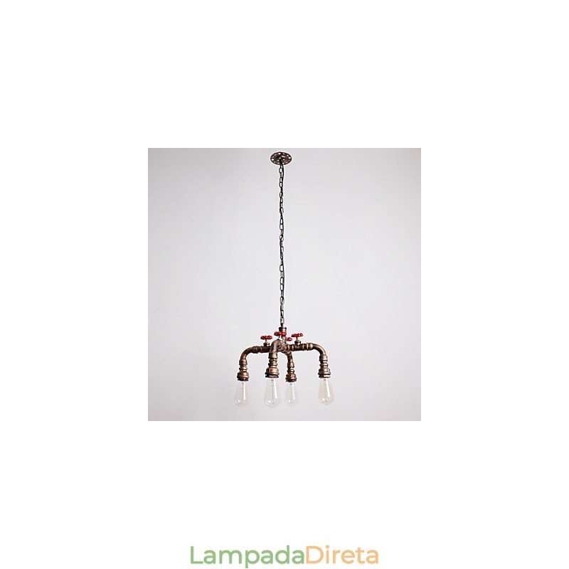 Cachimbo de água Retro 4Light Pintura Pingente