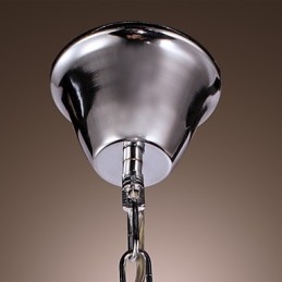 Luminária pendente de metal galvanizado estilo mini cristal contemporâneo moderno